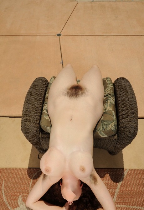 All natural Eleanor shows her big tits and full bushy twat - 16 of 16