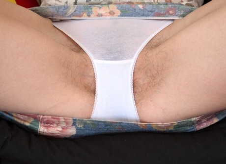 Skinny tattooed natural Allex showing sexy hairy pussy - 6 of 16