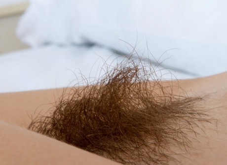 Hairy exotic amateur Aza teasing in sexy lingerie - 15 of 16