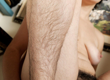Brunette Ceejay flaunts her hairy armpits legs ass and pussy - 15 of 16