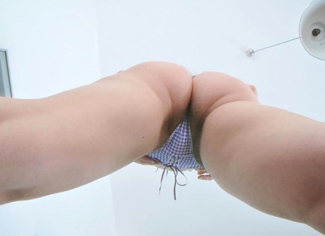 Beautiful blonde Eden shows her hairy pussy up close for you