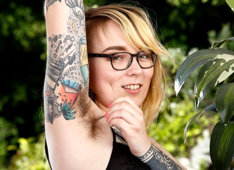 Fierce Felicia shares her furry pits and scary hairy crotch