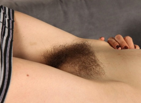 Tattooed hairy natural Francine McAllister spreading muff - 9 of 16