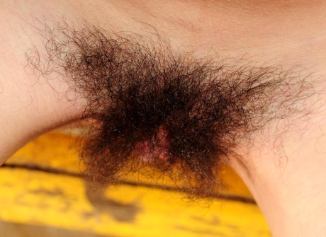 Long haired babe Gala fingers her unshaved pussy up close - 14 of 15