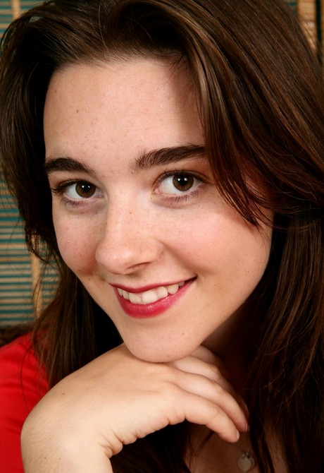 Natural beauty Krissy strips and spreads her hairy crotch - 2 of 16