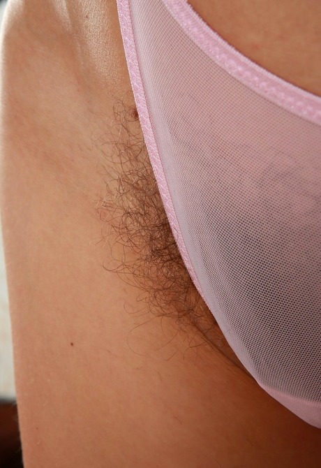 Hairy blonde spreading her pink pussy lips wide open - 4 of 16