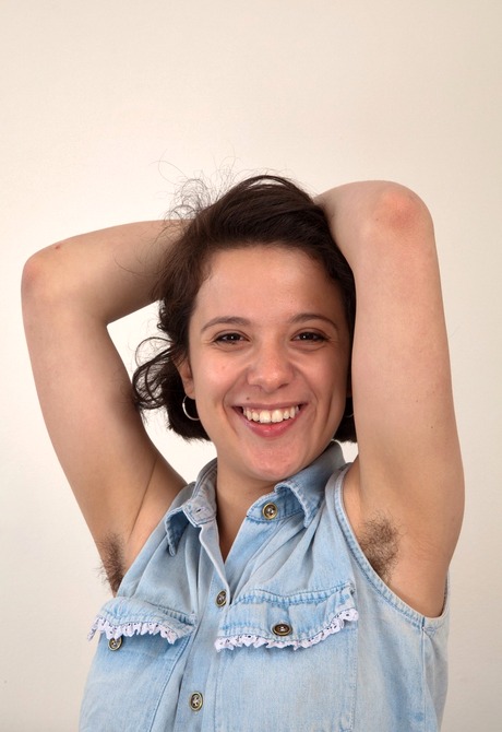 Fun loving Lula displays her hairy monkey up close for you - 2 of 16