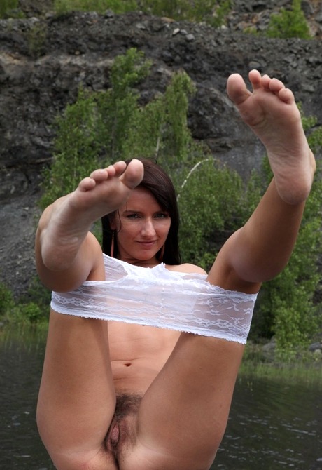 Natural furry amateur Megan Promesita teasing in nature - 8 of 16