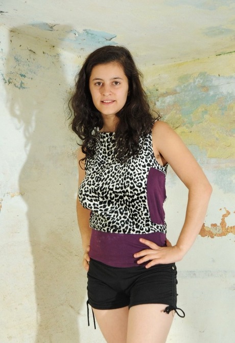 Exotic unshaved teen Mia spreading her hairy snatch