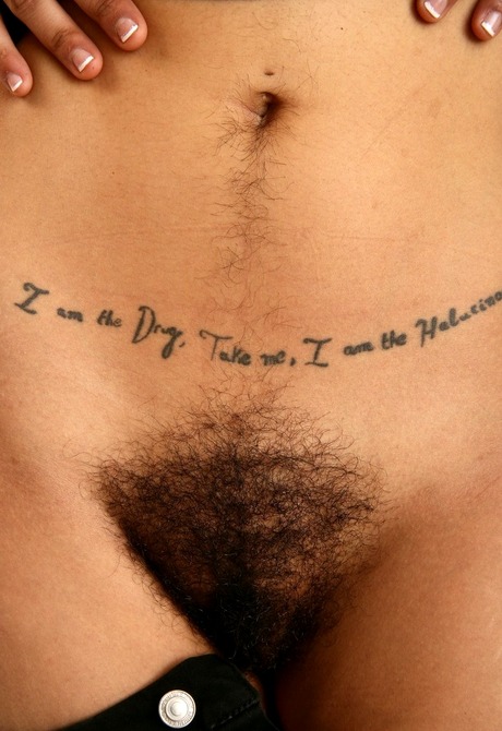 Exotic natural Rhys Adams showing hairy pits and pussy - 8 of 16