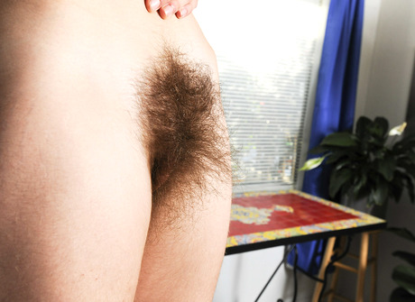 Hirsute amateur Rose spreading her scary hairy pussy - 14 of 15