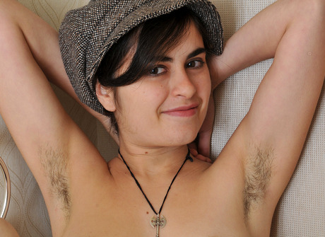 Perky natural amateur Marla shares her hairy pussy - 7 of 16