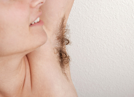 All natural amateur Ceejay showing her hairy armpits - 9 of 16