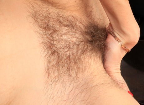 Busty brunette amateur Kate Basic showing furry pussy - 15 of 16