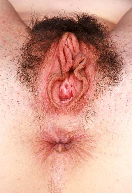 Skinny mature amateur Arielle Lane spreading unshaved hairy snatch - 16 of 16