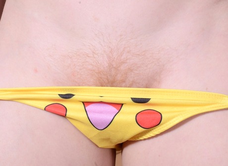 Cute chubby teen Lucy Foxx spreading hairy pussy - 5 of 16