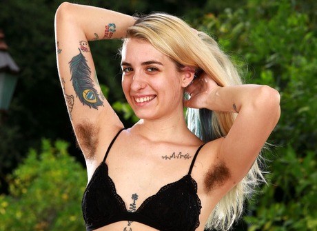 Young hairy amateur Pearl Sage teasing in white panties