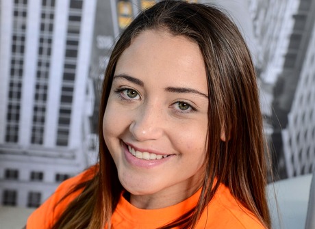 Teen babe Avi Love spreads ass and reveals hairy pussy along small tits - 10 of 16