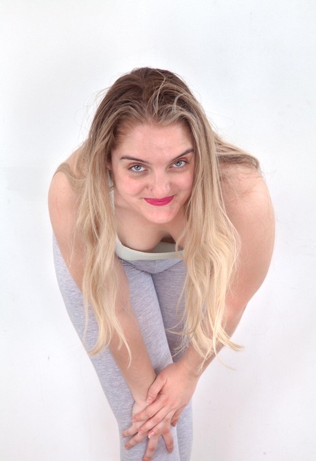 Tamsin Riley is cute and adorable when she strips naked showing hairy bush