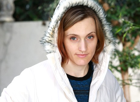 Natural babe Lauren Laurent flaunting hairy pussy and legs outdoors - 2 of 16