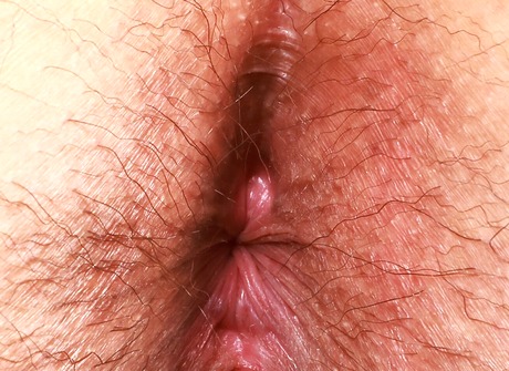 Kinky redhead Autumn Berlin shows off tattoos and saggy tits before spreading hairy pussy - 16 of 16